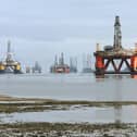 Oil rigs in Cromarty Firth