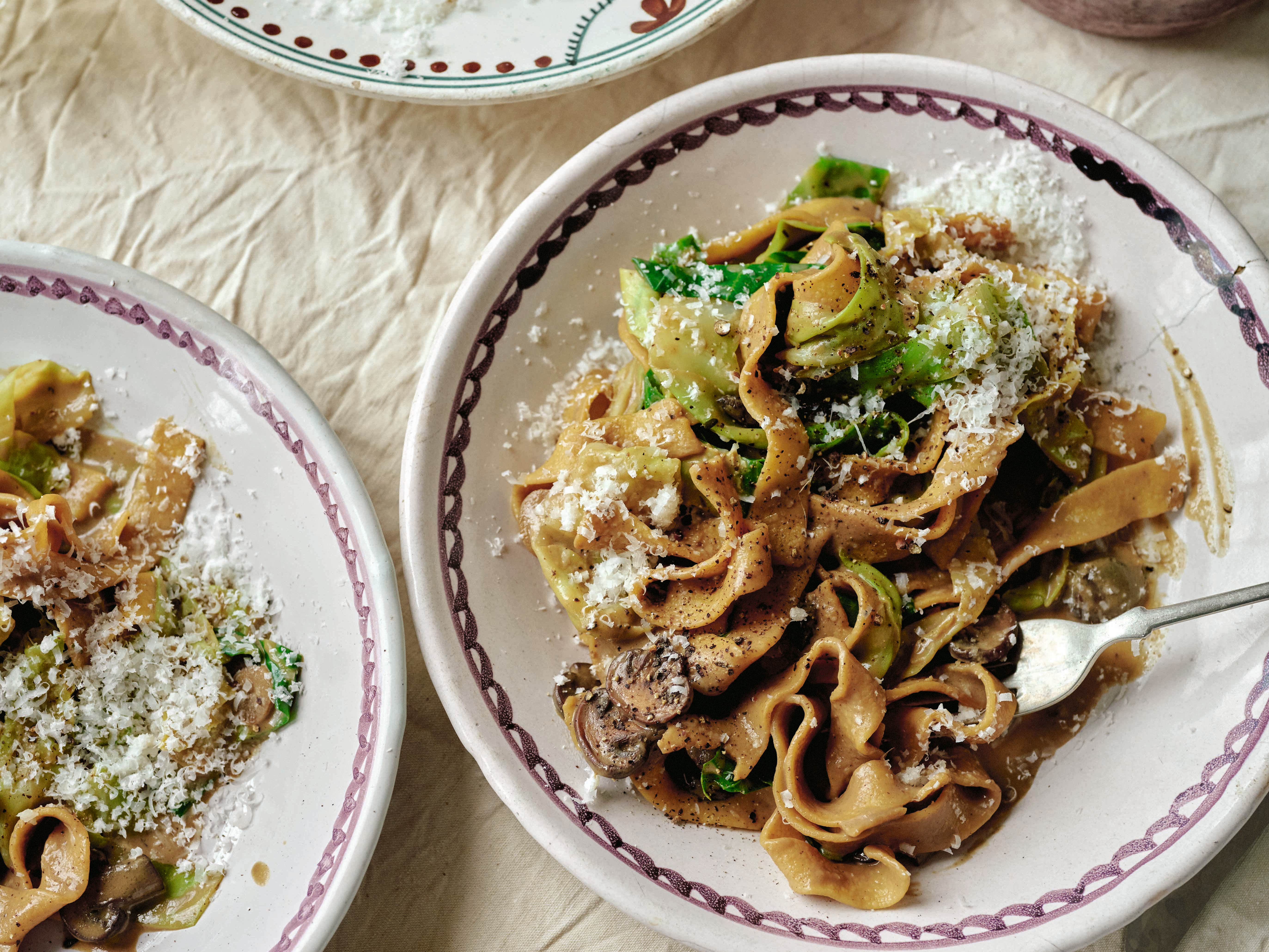 Tim Spector’s mushroom and hispi cabbage pappardelle
