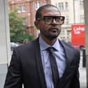 Noel Clarke arrives at court