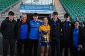​Glencar Manorhamilton captain Aoife Gilmartin celebrates with her family after last Saturday's Leitrim LGFA SFC Final in Heartland Credit Union Pairc Sean Mac Diarmada Picture: Willie Donnellan
