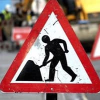 Emergency road repair works are underway on N13