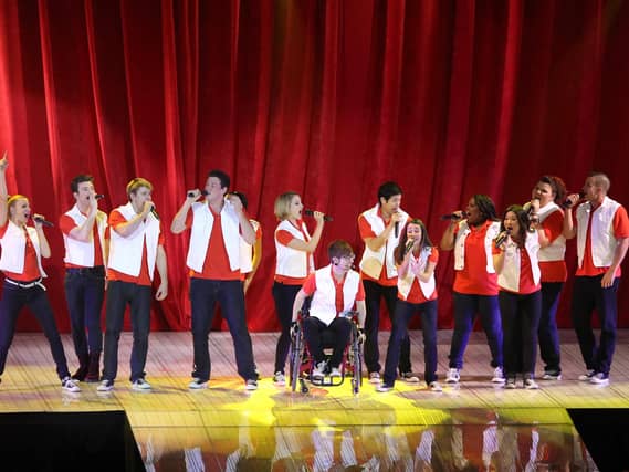 Glee Live Tour cast performing on stage