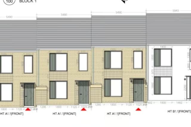Image of the planned housing on Tyrells Land.