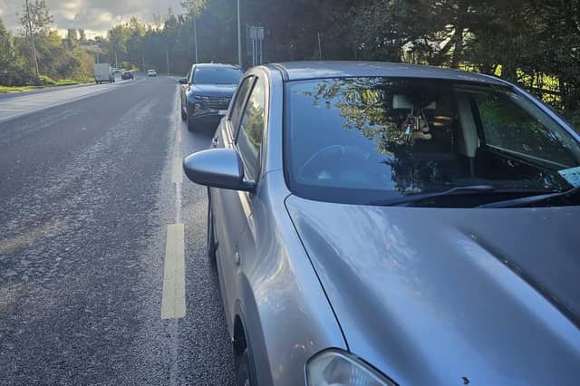 Gardaí pull over the driver on the Dublin Road in Kilkenny