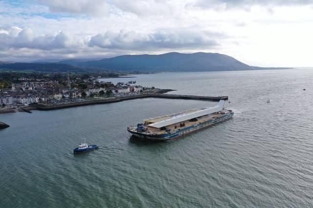 Narrow Water Bridge arrival in Carlingford Lough