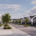 Artist's impression of proposed Donegal Town housing development
