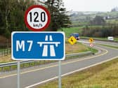 The incident happened on the motorway in Laois. 