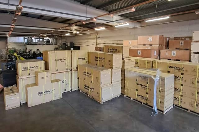 Boxes of new equipment ready to be installed at Xtreme CSC Waterford