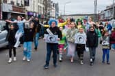 Members of Inish Theatre Group taking part in the 2025 Buncrana St Patrick’s Day Parade. The group is delighted to be involved in a new collaborative project with Londonderry Musical Society.