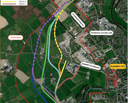 Seven potential routes are being considered for the proposed Loughmacask Sustainable Links Project in Kilkenny City