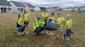 Some of the young volunteers in the Kilsheelan Tidy Town group.Kilsheelan was named today as a winner in the Young Persons in Tidy Towns Award, securing €1,000 as a regional winner in that category.
