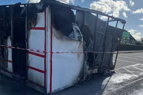 The A to Z Catering van following the incident