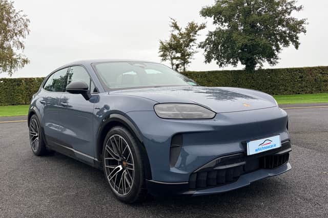 Porsche Cayenne captures attention.