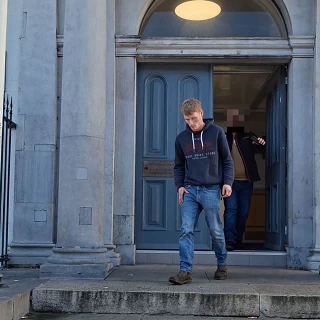 Jerome Farrelly leaving Longford District Court