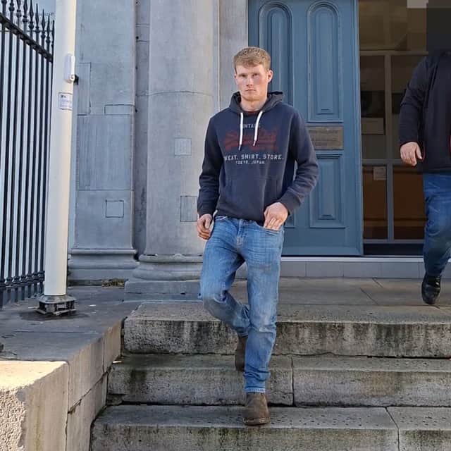 Jerome Farrelly leaving Longford District Court