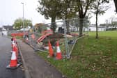 New mast construction underway at Rowan Avenue in Renmore