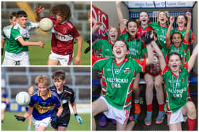 Celebrations and action from the Laois Laois Cumann na mBunscol at Laois Hire O'Moore Park in Portlaoise in 2026. 