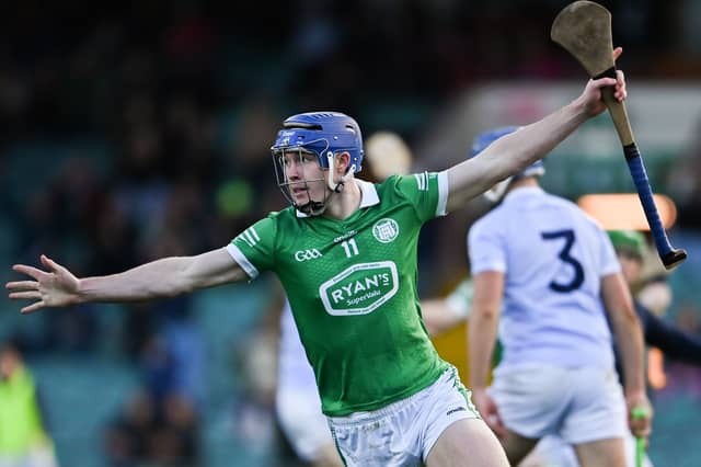 Shane O'Brien of Kilmallock celebrates after scoring his side's first goal