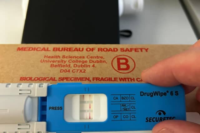 A drug swipe taken by Kilkenny gardaí