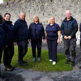 Cahir Castle staff  Elizabeth Quinn, Hazel Kinahan, Michael Nugent, Jenny Crowe, Lorraine Egan, James Concannon and Mick White were delighted that the target of 100,000 visitors has already been reached this year