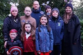 The O’Brien, Enright and Regan families enjoyed the Scare in Cahir Walk 
