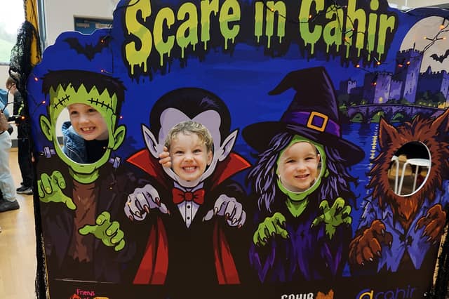 Some of the young people who took part in the Scare in Cahir event