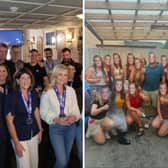 Left: Longford Athletics Club. Right: Rathcline LGFA