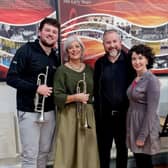 Ciaran Cotter, Andrea Ruth Houlihan, Joe Roche and Polly Roche all performed in the South Tipperary Hospice concert at Hotel Minella