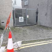 The obstacle had to be moved to allow the judge in