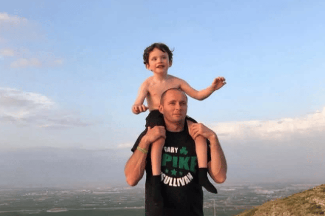 Gerry Gallagher with son Rory