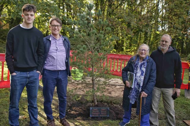 Calum, Conall, Maire and Somhairle McKay at the tree planting