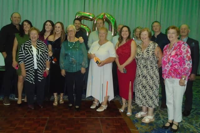 The Guinan family who attended Killoughey Badminton Club's 50th anniversary celebrations