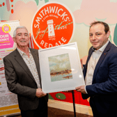 Ger Mullally, who was recognised for his many years of service as chairperson of Savour Kilkenny, pictured with Ian Brennan