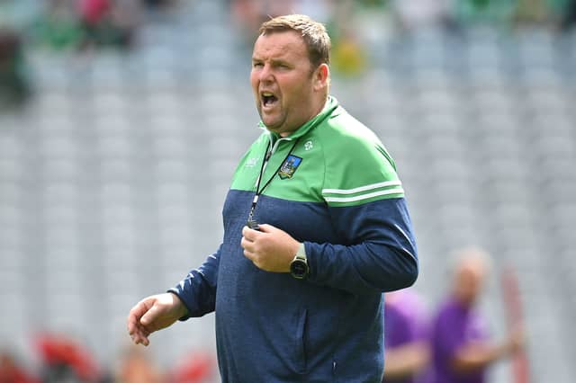 Then Limerick manager Graham Shine before the 2023 TG4 All-Ireland Ladies Junior Football Championship Final match between Down and Limerick at Croke Park