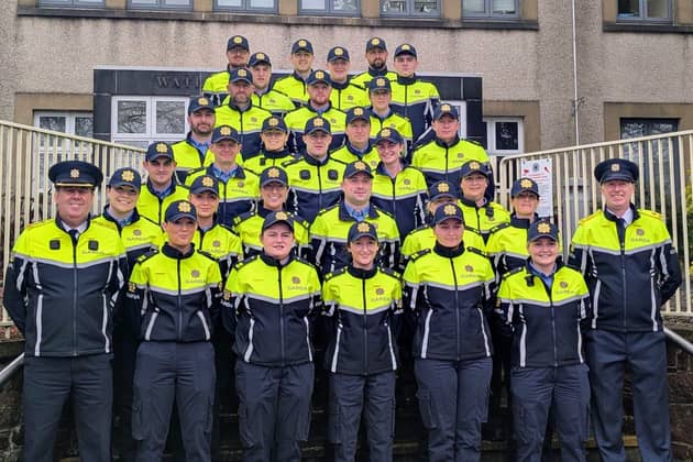 The new gardaí are welcomed at Waterford Garda Station