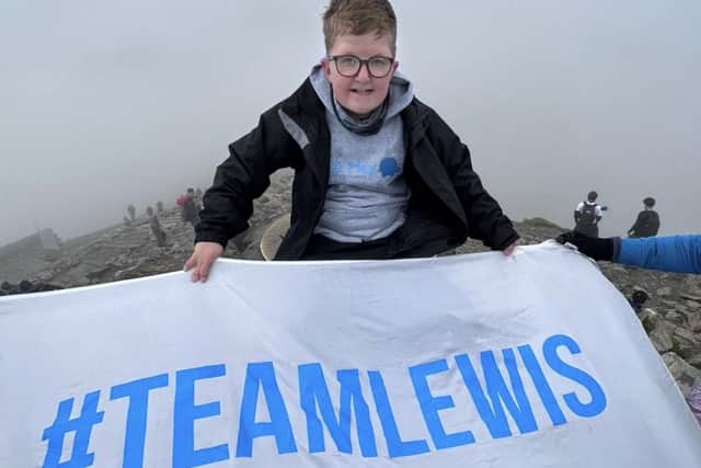 A big group of family and friends joined Lewis to undertake the Snowdon challenge in September last year (Collect/PA Real Life)