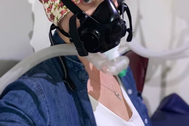 Sarah during treatment (Collect/PA Real Life)