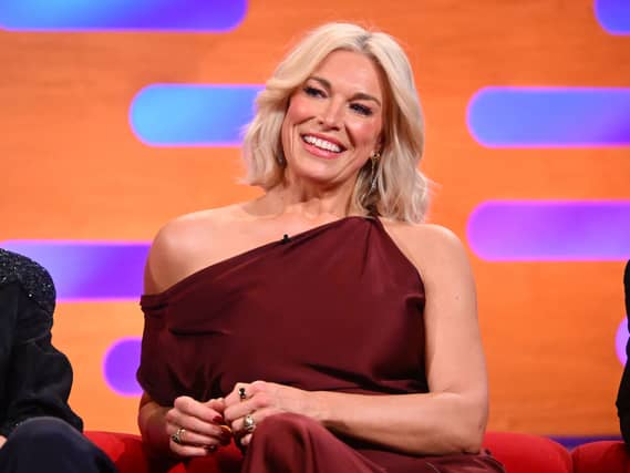 Hannah Waddingham during filming for the Graham Norton Show