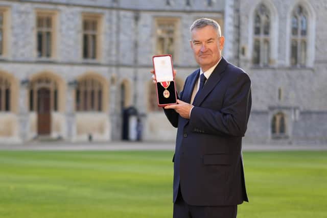 Sir David said it was ‘a really great privilege’ to be made a knight (Andrew Matthews/PA)
