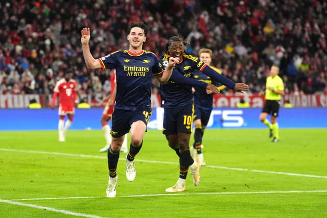 Declan Rice celebrates (Adma Davy/PA)