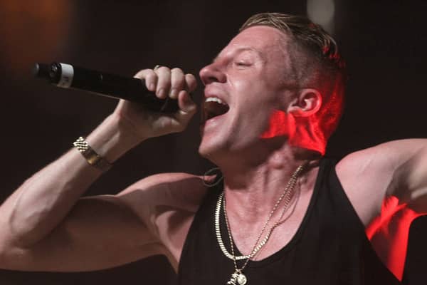 Macklemore performing at the Radio 1 Big Weekend in Londonderry