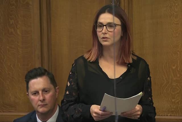 Screen grab of MP for Great Grimsby and Cleethorpes Melanie Onn speaking in the House of Commons (House of Commons/UK Parliament/PA)