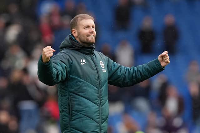 Manchester City face a double header against Fabian Hurzeler’s Brighton (Gareth Fuller/PA).