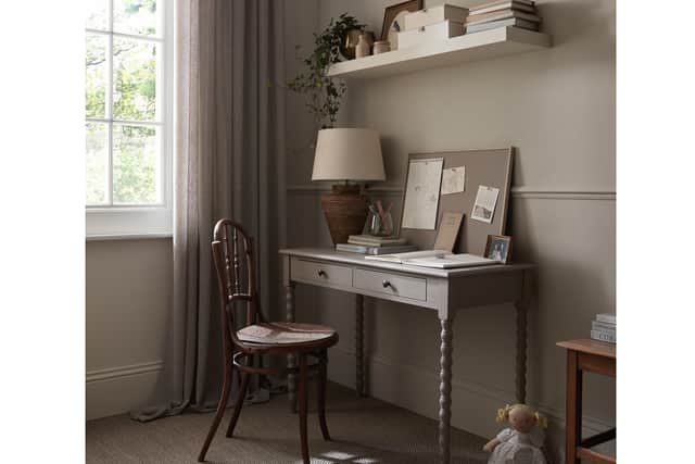 A room in Earthborn Lifestyle’s interior paint, Ragdoll, 2.5L, £59, Earthborn (Earthborn Paint/PA)