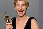Jessie Buckley with her Oscar