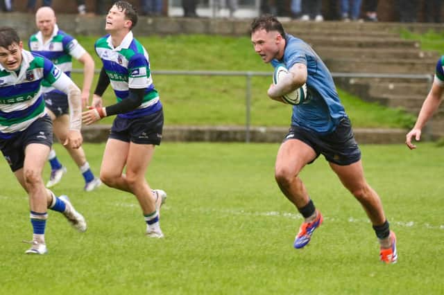 Luke Heuston breaks through to score another try