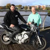 Eddie Walsh, Daly Spins Motorcycle Group with Matt Collins, Limerick Treaty Suicide Prevention | PICTURE: Adrian Butler