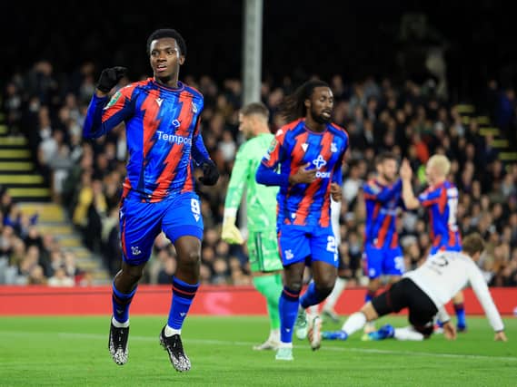 Eddie Nketiah celebrates