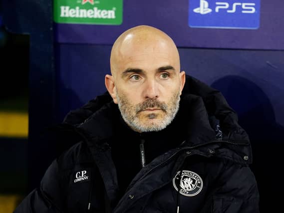 Enzo Maresca in the dugout