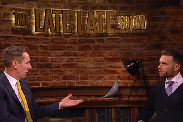 Niall McDonagh on RTE's Late Late Show back in 2019